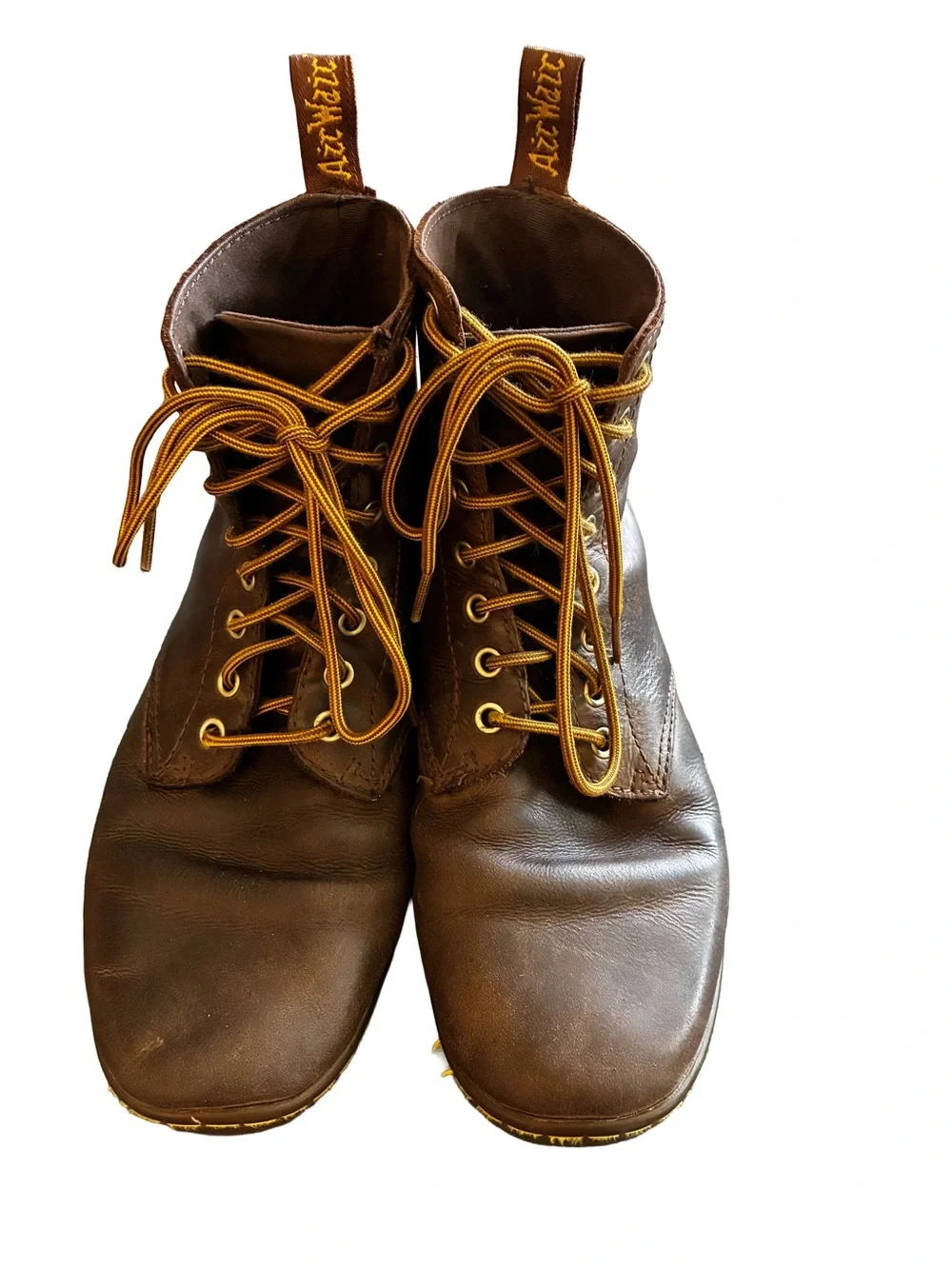 Dr. Martens Tobias 8-Eye Boots Men’s 9 Women’s 10 Brown Leather Lightweight